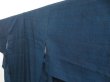 Photo2: 5413T05z700 Vintage Japanese Kimono Silk TSUMUGI Plain Navy (2)
