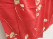 Photo3: 5413T06z790 Vintage Japanese Kimono Silk KOMON Flower Red-Pink (3)