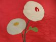 Photo6: 5413T06z790 Vintage Japanese Kimono Silk KOMON Flower Red-Pink (6)