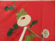 Photo8: 5413T06z790 Vintage Japanese Kimono Silk KOMON Flower Red-Pink (8)