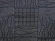 Photo6: 5413T09z820 Vintage Japanese Kimono Silk TSUMUGI  Dark navy-Gray (6)