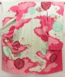 Photo1: 5413T11z1000 Vintage Japanese Kimono Silk FURISODE Chrysanthemum Soft green (1)