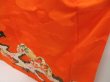 Photo4: 5413T13z930 Vintage Japanese Kimono Silk FURISODE Pine Orangered (4)