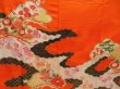Photo8: 5413T13z930 Vintage Japanese Kimono Silk FURISODE Pine Orangered (8)