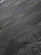 Photo4: 3L05z80  Japanese Kimono Silk TSUMUGI FABRIC Maple Black-Gray 59.4x14.6 (4)