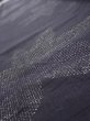 Photo4: 3L08z40  Japanese Kimono Silk TSUMUGI FABRIC Maple Black-Gray 55.9x7.5 (4)