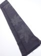 Photo5: 3L09z20  Japanese Kimono Silk TSUMUGI FABRIC Maple Black-Gray 33.9x6.9 (5)