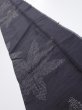 Photo1: 3L10z30  Japanese Kimono Silk TSUMUGI FABRIC Maple Black-Gray 46.5x6.7 (1)