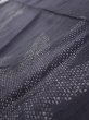 Photo4: 3L10z30  Japanese Kimono Silk TSUMUGI FABRIC Maple Black-Gray 46.5x6.7 (4)