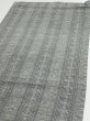 Photo3: 3L02z50 Vintage Japanese Kimono Silk TSUMUGI FABRIC  Gray 37.8x14.4 (3)