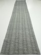 Photo5: 3L06z80 Vintage Japanese Kimono Silk TSUMUGI FABRIC  Gray 66.1x14.4 (5)
