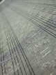 Photo4: 3L07z40 Vintage Japanese Kimono Silk TSUMUGI FABRIC  Gray 57.5x7.3 (4)