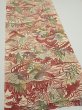 Photo2: 3L03z80  Japanese Kimono Silk  FABRIC Scenery Light cream 58.3x14.2 (2)