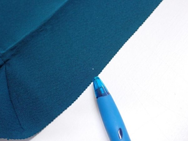 Photo11: 2i01z90  Japanese Kimono Silk  FABRIC Festival Deep cyan 65.0x14.4 (11)