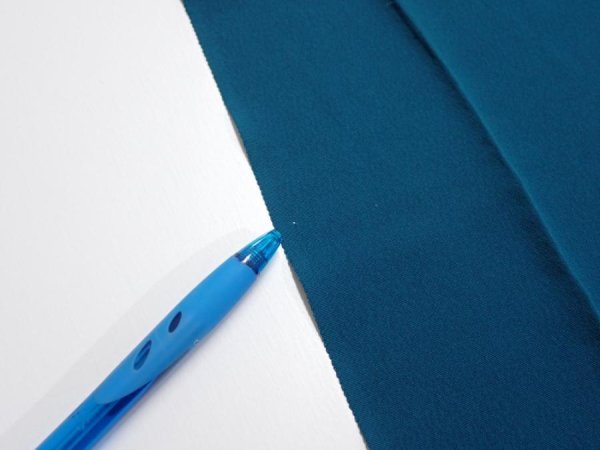 Photo7: 2i02z140  Japanese Kimono Silk  FABRIC Festival Deep cyan 56.7x18.1 (7)