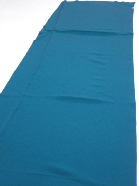 Photo5: 2i04z90  Japanese Kimono Silk  FABRIC Festival Deep cyan 62.2x14.2 (5)
