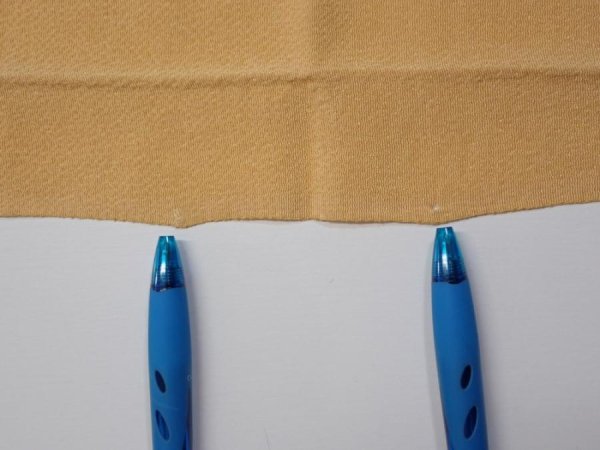 Photo9: 2i02z70  Japanese Kimono Crepe Silk  FABRIC Scenery Yellow ochre 43.3x14.2 (9)