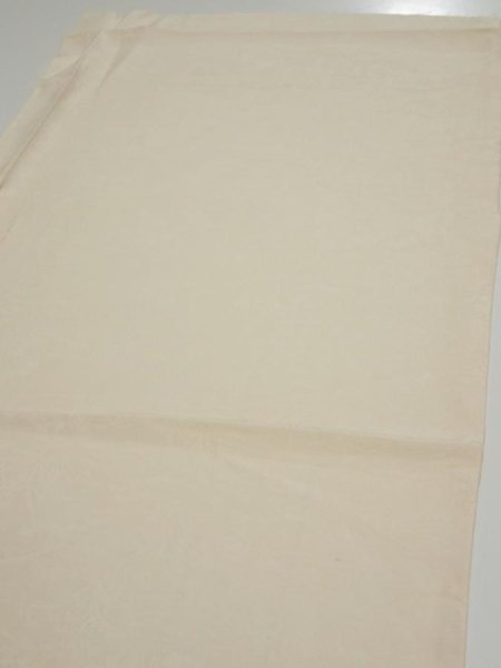 Photo3: 2i01z50  Japanese Kimono Silk  FABRIC Scenery Cream-White 40.3x14.4 (3)