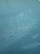 Photo4: 2i01z60  Japanese Kimono Silk  FABRIC Edo era Blue-Gray 43.3x14.2 (4)