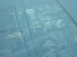 Photo5: 2i03z220  Japanese Kimono Silk  FABRIC Edo era Blue-Gray 63.0x28.3 (5)