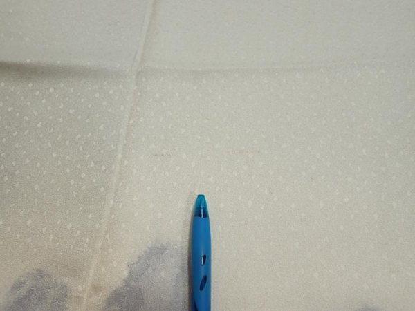 Photo9: 2i04z210  Japanese Kimono Silk  FABRIC Scenery Smoky-white 48.0x40.2 (9)