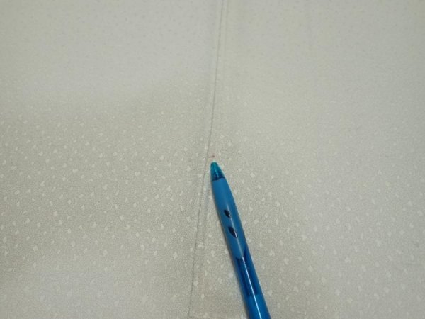 Photo10: 2i04z210  Japanese Kimono Silk  FABRIC Scenery Smoky-white 48.0x40.2 (10)