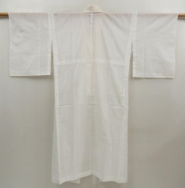 Photo1: 5416T01z280  Japanese Kimono Synthetic See through RO JUBAN Off-white (1)