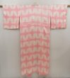 Photo1: 5416T03z580 Vintage Japanese Kimono Silk JUBAN  Pink (1)