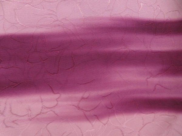 Photo4: 5416T05z530 Vintage Japanese Kimono Silk HAORI  Light purple (4)