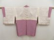 Photo6: 5416T05z530 Vintage Japanese Kimono Silk HAORI  Light purple (6)