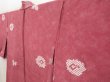 Photo7: 5416T06z520 Vintage Japanese Kimono Silk HAORI Flowers Wine red (7)