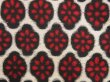 Photo4: 5416T07z380 Vintage Japanese Kimono Silk MEISEN HAORI Flower Dark red (4)