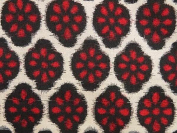 Photo4: 5416T07z380 Vintage Japanese Kimono Silk MEISEN HAORI Flower Dark red (4)