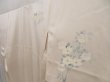 Photo2: 5416T09z880  Japanese Kimono Silk TSUKESAGE Camellia Off-white (2)