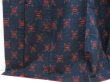 Photo4: 5416T11z880 Vintage Japanese Kimono Silk TSUMUGI  Dark navy (4)