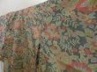 Photo2: 5416T13z670 Vintage Japanese Kimono Silk OSHIMA TSUMUGI Flowers Moss grey (2)