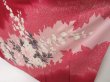 Photo4: 5416T14z1100 Vintage Japanese Kimono Silk FURISODE Peony Dull red (4)