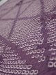 Photo4: 3H01z50  Japanese Kimono Silk  FABRIC Shibori Light purple 42.1x14.0 (4)