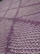 Photo4: 3H04z70  Japanese Kimono Silk  FABRIC Shibori Light purple 68.5x13.8 (4)