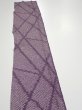 Photo3: 3H08z40  Japanese Kimono Silk  FABRIC Shibori Light purple 63.8x7.3 (3)