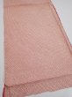 Photo2: 3H02z50  Japanese Kimono Silk  FABRIC Shibori Coral pink 40.9x14.2 (2)