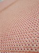 Photo4: 3H02z50  Japanese Kimono Silk  FABRIC Shibori Coral pink 40.9x14.2 (4)