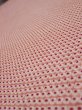 Photo4: 3H04z80  Japanese Kimono Silk  FABRIC Shibori Coral pink 66.1x14.2 (4)