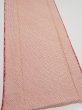 Photo2: 3H06z80  Japanese Kimono Silk  FABRIC Shibori Coral pink 67.3x14.2 (2)
