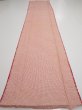Photo5: 3H06z80  Japanese Kimono Silk  FABRIC Shibori Coral pink 67.3x14.2 (5)