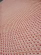 Photo4: 3H08z40  Japanese Kimono Silk  FABRIC Shibori Coral pink 62.2x7.1 (4)