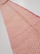 Photo1: 3H09z50  Japanese Kimono Silk  FABRIC Shibori Coral pink 84.3x7.1 (1)