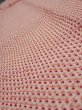 Photo4: 3H09z50  Japanese Kimono Silk  FABRIC Shibori Coral pink 84.3x7.1 (4)