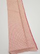 Photo3: 3H10z30  Japanese Kimono Silk  FABRIC Shibori Coral pink 38.2x7.1 (3)