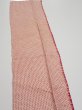 Photo4: 3H10z30  Japanese Kimono Silk  FABRIC Shibori Coral pink 38.2x7.1 (4)